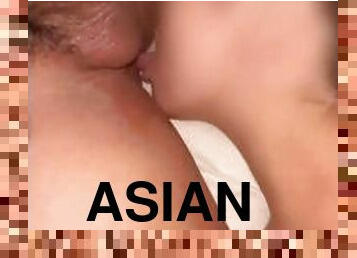 asiatisk, amatør, babes, blowjob, creampie, pov, cum, oral, filipinsk, rimjob