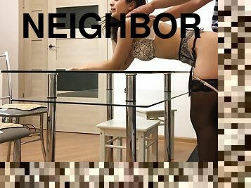Loly Lips - Neighbor Came To Have Sex In The Kitchen. W