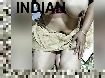 Indian Stepmom Call Pe Nangi Hoke Bade Boobs Dabati Hui. Indian Big Boobs Call Sex