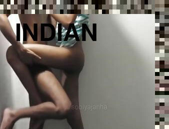Indian Teen Beauty Slim Girl Standing Fucking