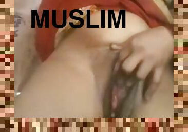 Unsatisfied Muslim Wife Showing Her Assets