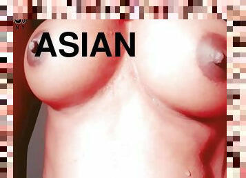 asiatisk, store-pupper, amatør, indian-jenter, webkamera, alene, gym, brunette