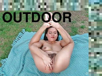 Outdoors Exercise And Masturbation With Selma Sins