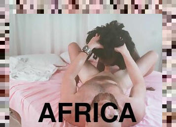 African Princess White Dick Blow Job Good Morning Cock Service!