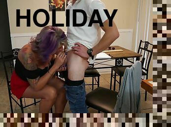 Holiday Beej With My Stepmom - Lis Inked