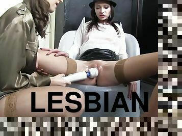 Lesbians Get Off With Giant Clit Vibratos