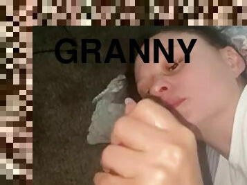 amatööri, eebenpuinen, isoäiti-granny, käsihomma, musta