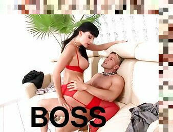 Knows Who The Real Boss Is As She Takes It Up The Ass - Aletta Ocean