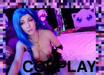 Jigli bean bag Jinx cosplay