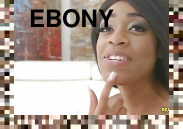 Ebony busty babe amazing sex video