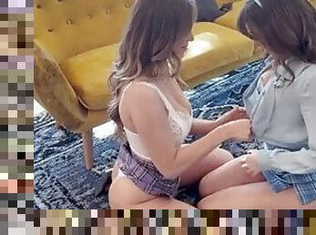 Step sister and her friend seduced me into hot sex