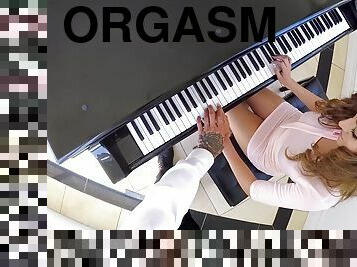 Incredible College Girl Doesn't Mind To Make Love After Piano Lesson