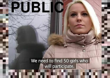 Public Agent Hot blonde Lucy Shine takes cash for sex