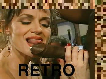 Retro MILF Sucks Huge Black Cock