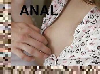 anal, tenåring, rumpe-booty, ung-18