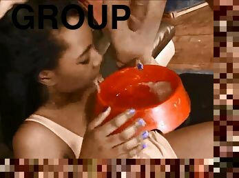 (new) Petite Ashanti Miller pukes a gallon at ghetto gaggers - ashanti miller