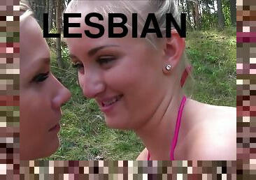 lesbian love by the lakeside