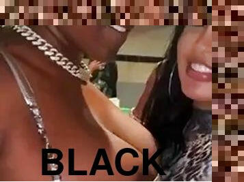 tetas-grandes, fiesta, negra-ebony, lesbiana, negra