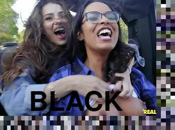 Vienna Black, Sofie Reyez and Serena Santos hot lesbian 3some