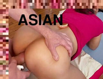 Asian close up anal