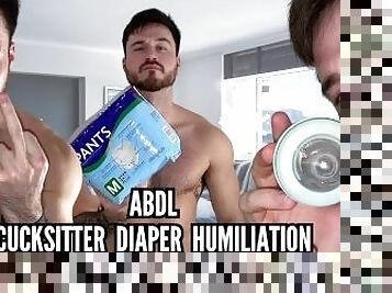 ABDL - cucksitter diaper humiliation