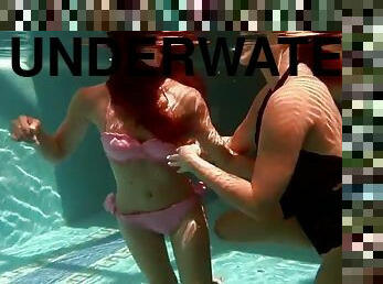 Olla Oglaebina and Irina Russaka hot teens underwater