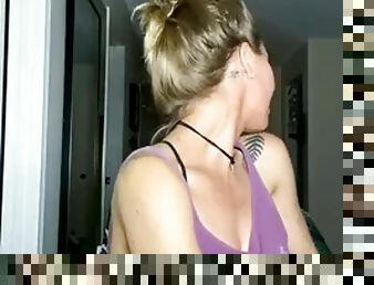 Hottest brunette masturbates solo on webcam 2