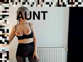My hot aunt Jenny shows big boobs on webcam