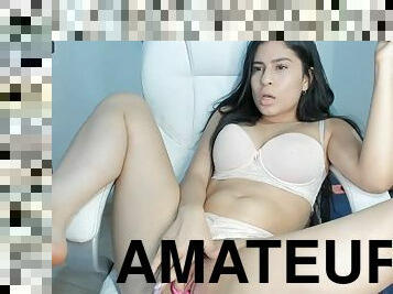 Horny girl solo masturbation webcam