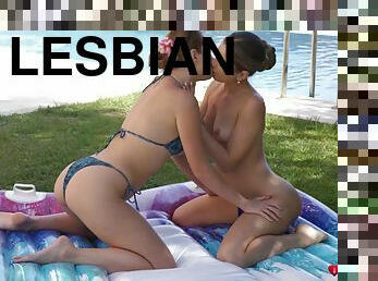 impreza, rosyjskie, lesbijskie, hardcore, gwiazda-porno, dziewczyna, basen, realne