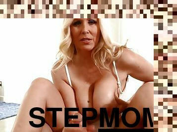 Rise  Shine time with stepmom Julia Ann milking her stepson!