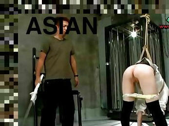 asiatisk, tenåring, japansk, bdsm, slave, fetisj, bisarr, spanking