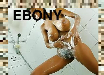 Ebony bosomy lustful tart crazy sex video