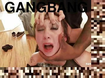 Cute Teen Girl Rough Hard Core Gangbang
