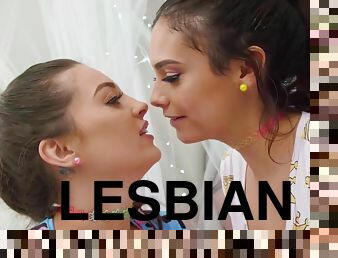 Playful Kuleana & Maddy May enjoy lesbian sex