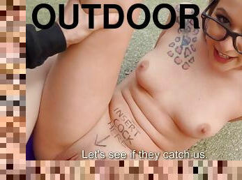 Outdoor POV sex with tattooed Rubi Rico