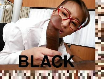 Mio Shido (Rena Fukiishi) - Big Black Dick Interracial Creampie - Porn Babe