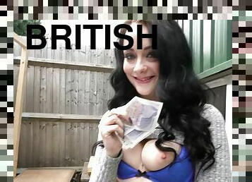 Cute British Chick Needs Cash 2 - Public Pickups