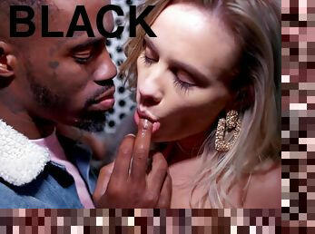 BLACKEDRAW Gorgeous Blond Hair Girl Takes Huge BIG BLACK COCK - Addie andrews