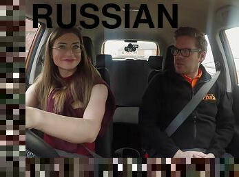 Russian Teacher Creampied 1 - Fake Driving School