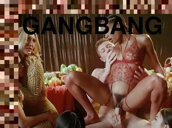 Deeper. Mona Leads the Ultimate 5-girl Reverse Gangbang - Lulu chu