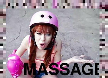 Massage Makes Redhead Teen Exciting