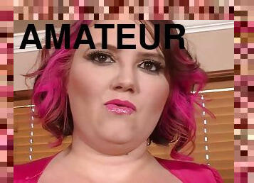 Dick Hunger - fat ass BBW Sara star in amateur hardcore with cumshot