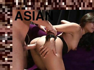 asiatique, chatte-pussy, giclée, fellation, interracial, ados, salope, chevauchement, massive, brunette