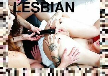 ekstrem, anal, lesbian-lesbian, manis-sweet, alat-mainan-seks, lubang-anus