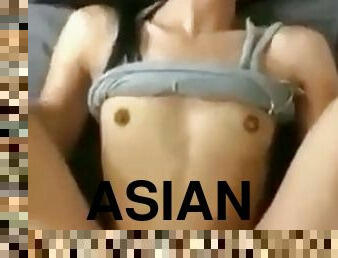 Petite Asian sent to Poundland by big white cock