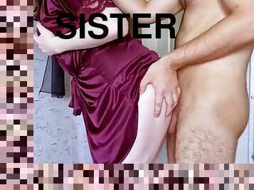 I accidentally looked into my stepsisters room and saw her in a bathrobe, could not resist and fucked
