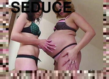 9 Month Pregnant Mommy Seduce 18yr old Young Cutie Babe to Fornicate