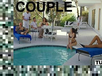 TUSHY Girlfriend Gets Dominated By Power Couple On Vacation - Xozilla Porn