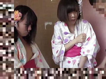 Pervert Japanese teens got raped by pervert old guys